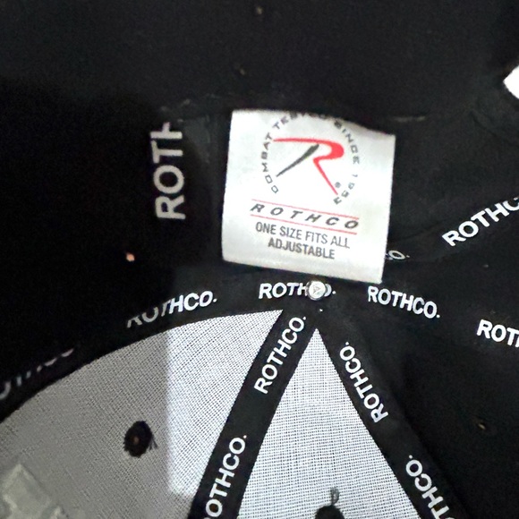 ARMY HAT BLACK HAT WITH WHITE 3D LETTERS - Picture 2 of 8